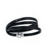 Bracciale pelle padre nostro Amen