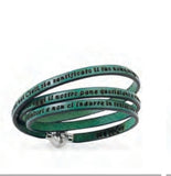 Bracciale pelle padre nostro Amen